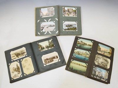 Lot 320 - Three early 20th century postcard albums, mainly topography