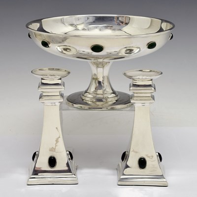 Lot 20th-century silver-plated three-piece set