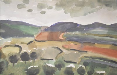 Lot 623 - Michael Cullimore (British, 1936-2021) - Watercolour - 'Bull Hill, Bideford, Devon'