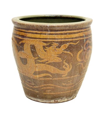 Lot 533 - Large Chinese earthenware planter or jardinière