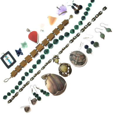 Lot 151 - Small quantity of ethnic hardstone and other jewellery