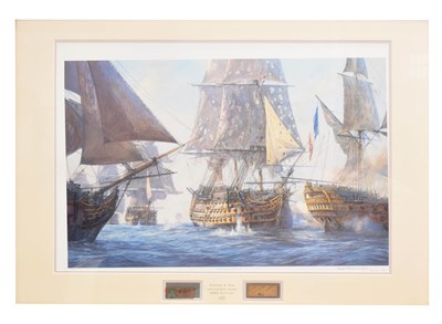 Lot 419 - Geoff Hunt (b.1948) Signed limited edition print - 'Nelson's Ships'