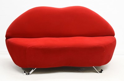 Lot 688 - Mae West Lips-style sofa