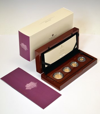 Lot Charles III Royal Mint 'Coronation of King Charles III ' four coin gold proof set, 2023