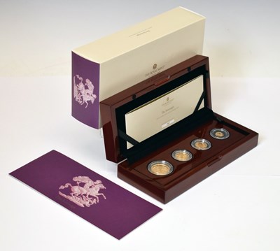 Lot Charles III Royal Mint four coin gold proof set, 2024