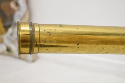 Lot 424 - Early 19th century brass single draw telescope by Dollond, London