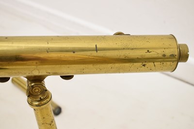 Lot 424 - Early 19th century brass single draw telescope by Dollond, London