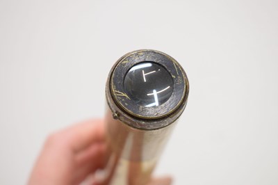 Lot 424 - Early 19th century brass single draw telescope by Dollond, London