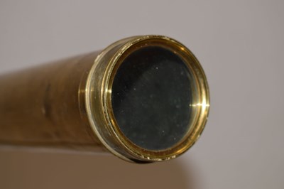 Lot 424 - Early 19th century brass single draw telescope by Dollond, London