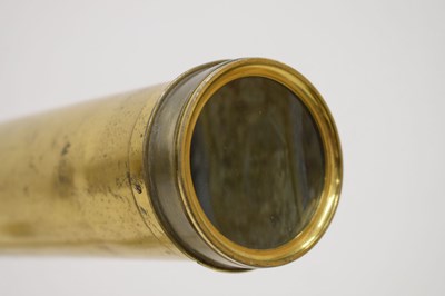 Lot 424 - Early 19th century brass single draw telescope by Dollond, London