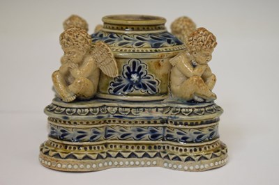 Lot 223 - Doulton Lambeth inkwell