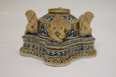 Lot 223 - Doulton Lambeth inkwell