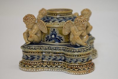 Lot 223 - Doulton Lambeth inkwell