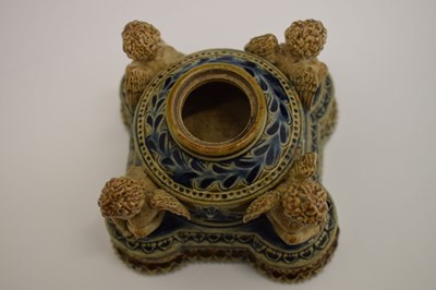 Lot 223 - Doulton Lambeth inkwell