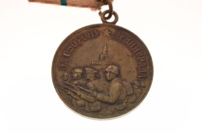 Lot 418 - USSR / Russian medals Defence of Leningrad and Defence of Stalingrad