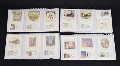 Lot 316 - Collection of forty-five Benham silk first-day cover postcard sets