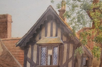 Lot 631 - George Pritchard - Watercolour - 'St John's Hospital, Canterbury'