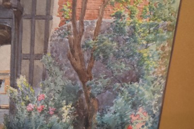 Lot 631 - George Pritchard - Watercolour - 'St John's Hospital, Canterbury'