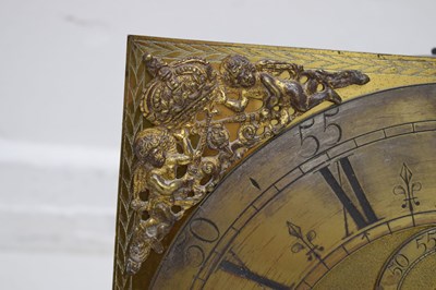 Lot 435 - John Andrews, London brass clock dial and movement