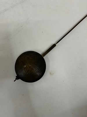 Lot 435 - John Andrews, London brass clock dial and movement
