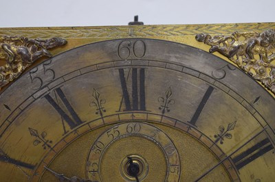 Lot 435 - John Andrews, London brass clock dial and movement