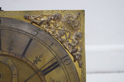 Lot 435 - John Andrews, London brass clock dial and movement