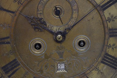 Lot 435 - John Andrews, London brass clock dial and movement