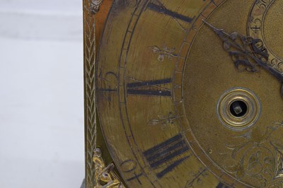 Lot 435 - John Andrews, London brass clock dial and movement