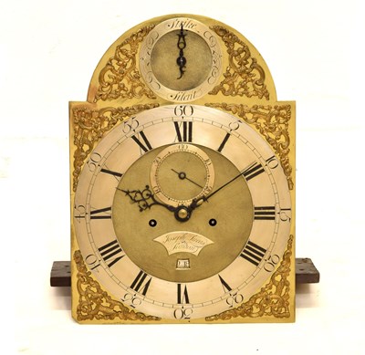 Lot 436 - Joseph Lucas, London - George III 8-day brass longcase clock dial