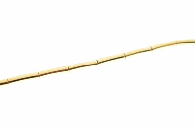 Lot 93 - Yellow metal articulated link collarette necklace