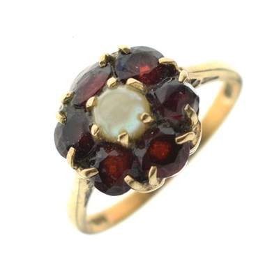 Lot 36 - 9ct gold gem-set dress ring