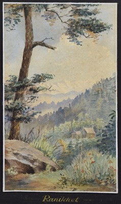 Lot 327 - Group of four early 20th century unsigned watercolour studies of India