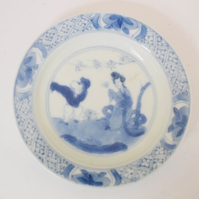 Lot 535 - Small Chinese blue and white porcelain plate