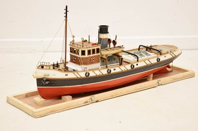 Lot 481 - Radio controlled kit built balsa wood steamboat