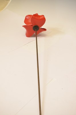 Lot 487 - 'Blood Swept Lands and Seas of Red' - Ceramic poppy by Paul Cummins