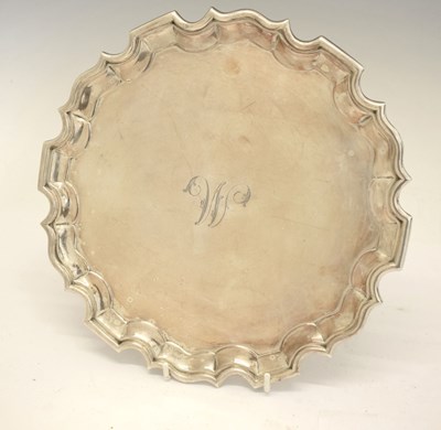 Lot 268 - Edward VII silver salver