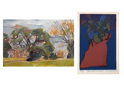 Lot 591 - Dawn Sidoli (1933-2022) - Small oil on board and signed limited edition print