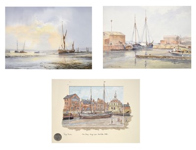 Lot 612 - Group of three coastal watercolours