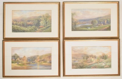 Lot 593 - George Alexander (1832-1913) - Set of four watercolours - Rural studies