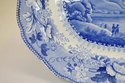 Lot 207 - Pountney & Allies blue and white Pearlware serving plate from the 'Bristol Views Series', circa 1830