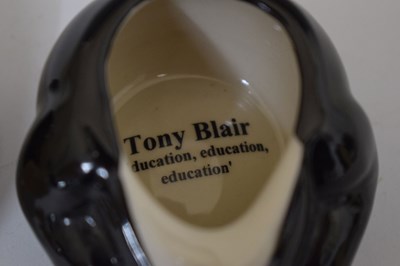 Lot 536 - Two Kevin Francis Face Pots - Churchill and Tony Blair