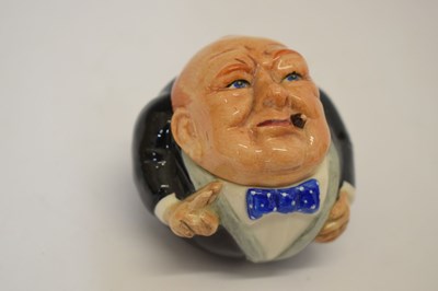 Lot 536 - Two Kevin Francis Face Pots - Churchill and Tony Blair