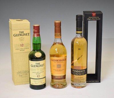 Lot 409 - The Glenlivet, Glenmorangie, and Penderyn Single Malt Whisky