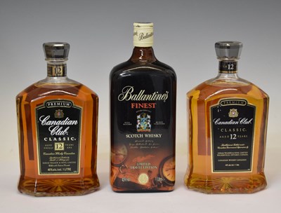 Lot 410 - Ballantine's 'Limited Travel Edition' Scotch Whisky, and Canadian Club Premium Classic