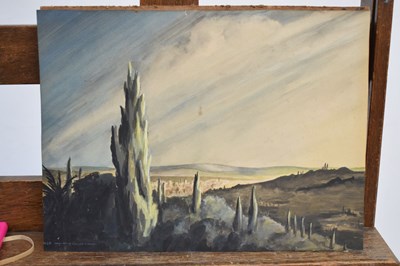 Lot 316 - Circle of Edward Lear, (1812-1888) - Watercolour - Firenze from Villa Collina Ridente