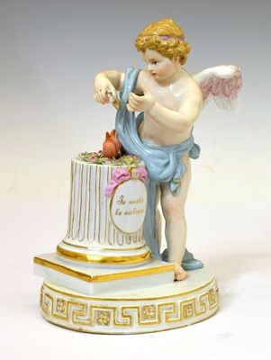 Lot 233 - Meissen figure of Cupid, 19th century after the model by Acier