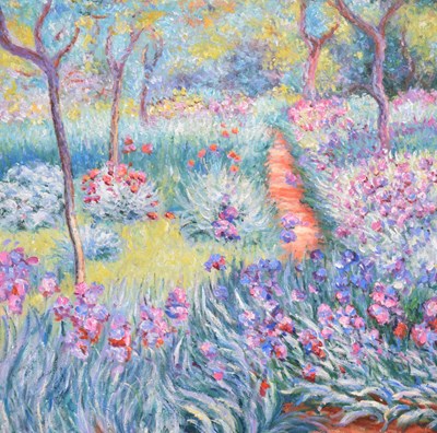 Lot 630 - After Claude Monet (1840-1926) - Oil on canvas - The Artist's Garden at Giverny (1900)