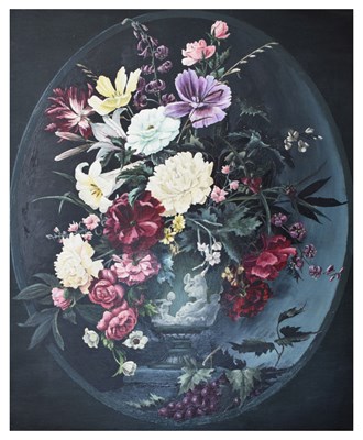 Lot 606 - Attributed to Colin Webb Brown (20th century) - Oil on board - Still life of flowers