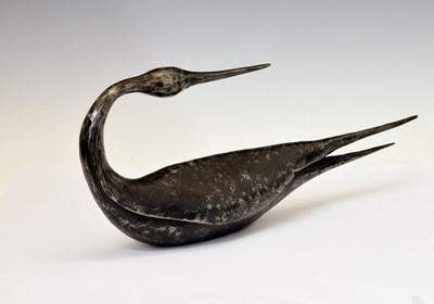 Lot 401 - James Horrobin (b.1946) - Contemporary 'Bird Form - Loon' - Mild steel sculpture