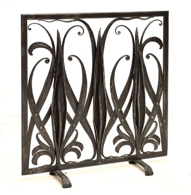 Lot 398 - James Horrobin (b.1946) - Contemporary wrought iron fire screen